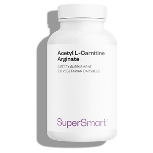 SuperSmart Acetyl L-Carnitine Arginate 1000mg per Day - L-Carnitine & L-Arginine Complex - ALCAR Supplement | Non-GMO - 120 Vegetarian Capsules - 1 of 1