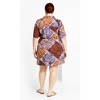 Women's Plus Size Amara Print Dress - navy | CITY CHIC - image 3 of 4