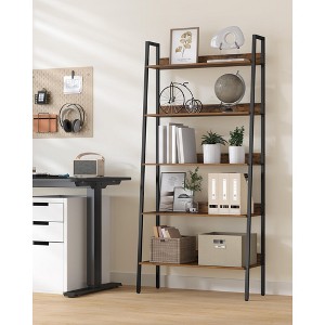 VASAGLE Bookshelf, 5-Tier Bookcase, Ladder Shelf for Home Office, Living Room, Bedroom, Kitchen - 1 of 4