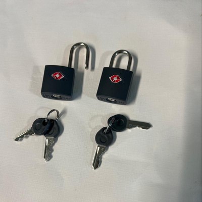 2pk Key Luggage Lock Gray - Open Story™ : Target