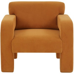 Petey Corduroy Accent Chair - SFV5109 - Safavieh Couture - 1 of 3