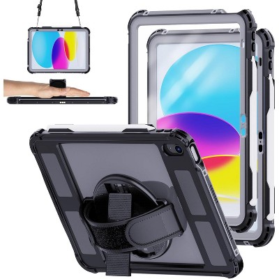 Waterproof protective case for iPad (A16) 11th generation 2025/10th generation 2022,IP68 waterproof rating,heavy-duty shockproof,Black