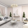 Olivia & May Metal Floral Foiled Wire Wall Decor Gold: Iron Botanical Artwork, Indoor Vertical Sculpture, Spot Clean - 4 of 4