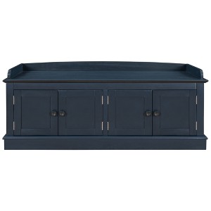 NicBex Modern 42.7" Storage Bench with 4 Doors and Adjustable Shelves for Entryway and Living Room - 1 of 4