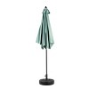 9FT Outdoor Patio Double Sided Umbrella With 6 Steel Ribs,Table Umbrella With Push Button Tilt And Crank,Base Not Included-Coolbibila - 3 of 4