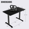 Tangkula Electric Standing Desk Adjustable Stand up Computer Desk Anti-collision - 3 of 4