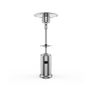 Patio Heater 48,000Btu Propane Outdoor Heaters, Stainless Steel Burner with Wheels, Standing Outdoor Fireplace for Backyard, Terraces - 1 of 4