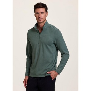 Avalanche Outdoor Mock Neck Top - Men's Lightweight 1/4 Zip Hiking Pullover - 1 of 4