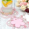 Wrapables Cherry Blossom Coasters for Cups and Drinks (Set of 2) - 4 of 4