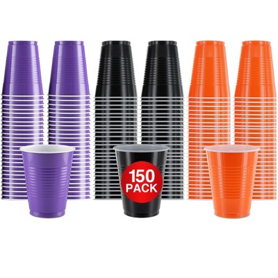 SparkSettings Disposable Plastic Cups 18oz, 50 Pack