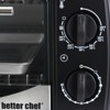 Better Chef 9 Liter Toaster Oven Broiler in Black With Stainless Stell Front - image 3 of 4