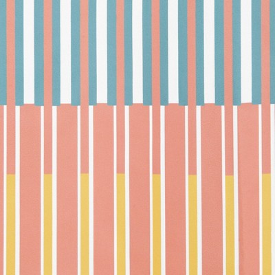 Multicolor Striped Polyester Shower Curtain