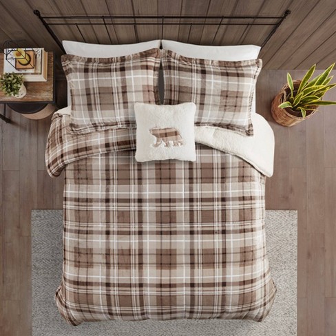 Alton plush to sherpa comforter set woolrich hot sale