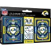 MasterPieces Officially Licensed NFL Los Angeles Rams 2-Pack Playing cards & Dice set for Adults - 2 of 4