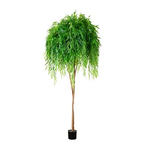 Nearly Natural 9-ft Willow Artificial Tree  (Real Touch) - 1 of 4