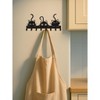 KTMBDW Key Holder Wall Mount, Metal 8 Hooks, Keys Organizer Rack for Doorway, Decoration and Functional Items for Home Housewarming Gifts (Cats Theme) - 3 of 4