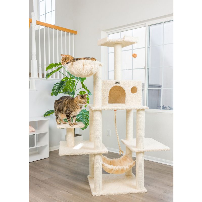 Armarkat Mult -Level Real Wood Cat Tree Hammock Bed, Climbing Center for Cats and Kittens A6901, 3 of 10