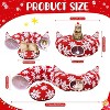 Large Cat Tunnel Bed for Indoor Cats with 11 Toys, Under Christmas Tree Skirt, Red Snowflake Christmas Cats Tunnel with - 3 of 4