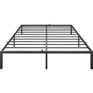 6/8/10/14 Inch Full/Queen/King Platform Bed Frame, Heavy Duty Metal Slats, No Box Spring Needed, Under Bed Storage, Noise-Free & Easy Assembly, Black - 1 of 4