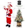 3Ft Prelit Artificial Christmas Tree with 78 Warm LED Imitation Fiber Optic Light, 8 Mode, Decor for Home - 2 of 4