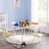 VECELO Kids Folding Activity Table & Chairs with Soft Padded Cushion, Foldable & Portable, Colorful - 4 of 4