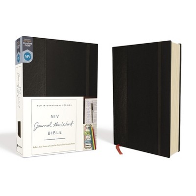 Niv, Journal The Word Bible, Hardcover, Black, Red Letter Edition ...