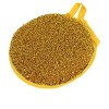 Unique Bargains Kitchen Sponge Bowl Dish Scrubber Cleaning Pad Yellow Gold Tone - 2 of 3