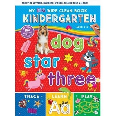 My Big Wipe Clean Kindergarten - by  Rainstorm Publishing (Hardcover)