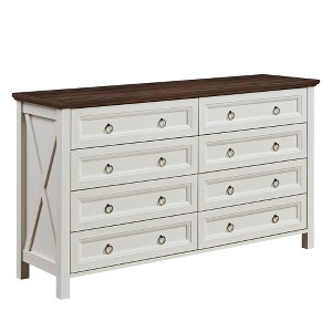 Dexmalle 54” Wide Farmhouse 8-Drawer Dresser for Bedroom - 1 of 4