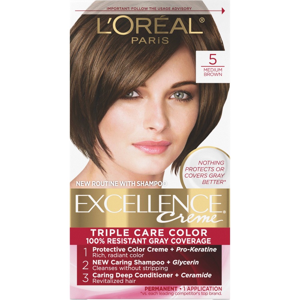 UPC 071249210550 product image for L'Oreal Paris Excellence Triple Protection Permanent Hair Color - 6.3 fl oz - 5  | upcitemdb.com