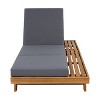Christopher Knight Home Dawn Patio Rustic Acacia Wood Adjustable Chaise Lounge with Water-Resistant Cushion - 2 of 4