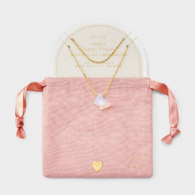 14K Gold Dipped Butterfly Multistrand Necklace - A New Day™