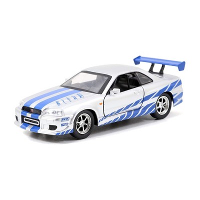 Jada Toys Fast and Furious 1:32 Brians Nissan Skyline GT-R R34 Diecast Car