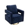 CAVINAS Modern Swivel Accent Chair,360° Rotating Armchair with Oversized Cushion for Bedroom,Living Room,Office - 2 of 4