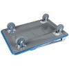 SEVOBAL Dollies Heavy-Duty Folding Platform Cart, 660 lb Capacity Push Dolly with Silent Wheels for Warehouse, Moving, Blue, 36.22"*24.41"*5.91" - 4 of 4