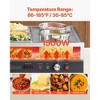 VEVOR Electric Soup Warmer, Two 6.34QT Pots & Three 1/3 Pans, Stainless Steel Food Warmer with 86~185°F Adjustable Temp, 1500W Bain Marie, Silver - 4 of 4