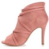 Journee Collection Women's Samara Back Heel Zip Peep Toe Stiletto Booties - 2 of 4