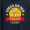 Men's - Peanuts - Snoopy Spass An Der Freud Long Sleeve Graphic T-Shirt - 2 of 4