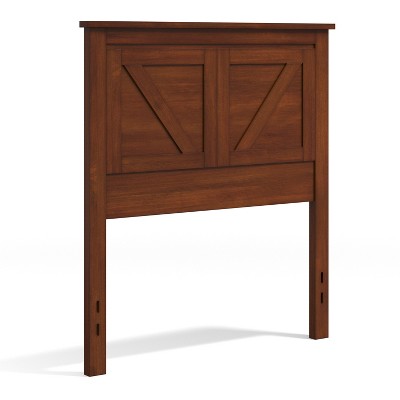 Cherry Solid Wood Twin Panel Headboard with Rustic Design
