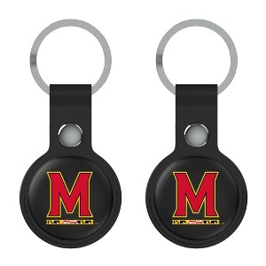 Keyscaper NCAA Big Ten Universities Insignia Black Airtag Holder 2-Pack - 1 of 4