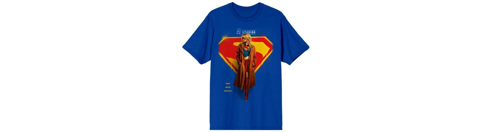 Supergirl Movie 2026 Promo Poster Men's Royal Crew Neck Short Sleeve T-shirt