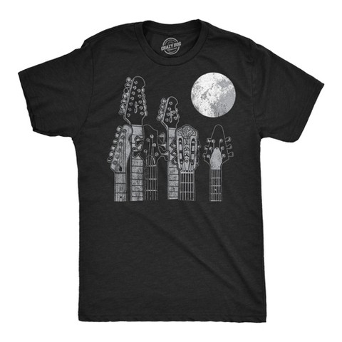 Мужские футболки Crazy Dog T-Shirts, Inc. Mens Funny T Shirts Guitar Heads Sarcastic Music Graphic Novelty Tee For Men - Crazy Dog Men's T Shirt For Music Lovers Black M