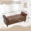 CAVINAS Modern Rectangular Upholstered Ottoman Bench with Storage,Button Tufted Storage Ottoman for Living Room - 4 of 4