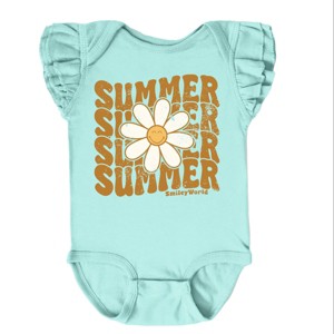 The Juniper Shop SmileyWorld Summer Wave Stacked Flutter Sleeve Bodysuit - 1 of 4
