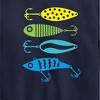 Boys' - Instant Message - Fishing Lures Graphic Long Sleeve Fleece Sweatshirt - 2 of 4