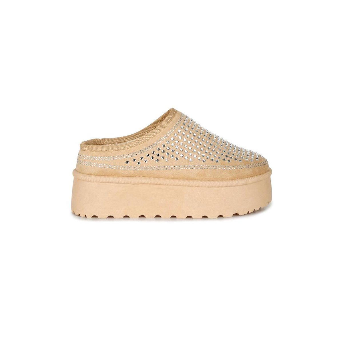 Обувь London Rag Womens Kickles Rhinestones Embellished Platform Classic Slip-On 8 — фото 2