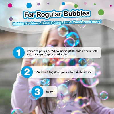WOWmazing Giant Bubble Concentrate Solution 5-Pack for Outdoor Fun