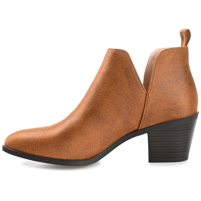 Journee Collection Womens Lola Pull On Stacked Heel Booties, 3 of 11