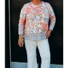 Women's 3/4 Sleeve Scoop Embellished Knit Top - Multiples - 3 of 4