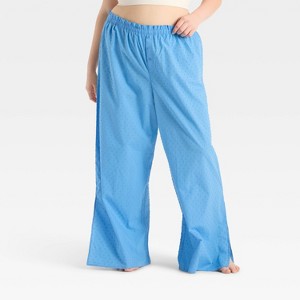 Women's Poplin Dot Pajama Pants - Colsie™ - 1 of 3